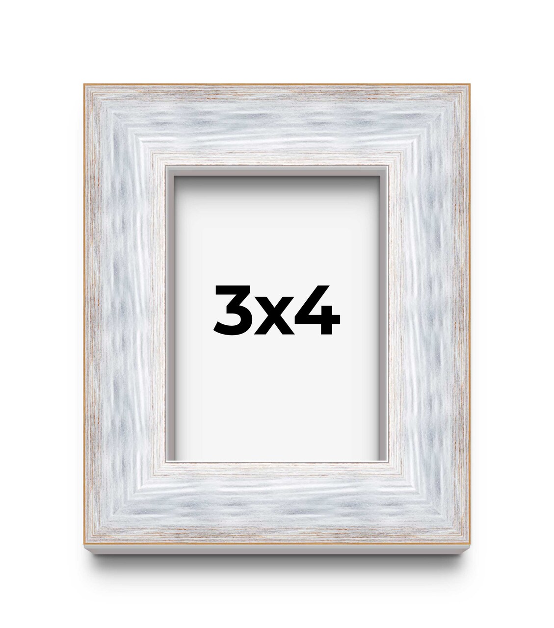 Photo Size Modern Shadow Box 1.5" Depth White Frame - UV Acrylic, Backing, Hanging Hardware